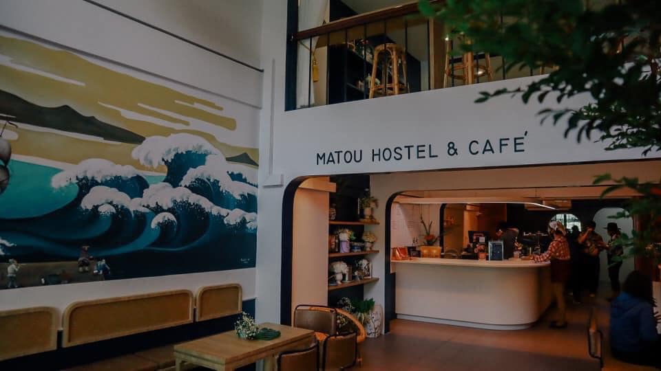 Matou Hostel & Cafe คาชเฟ่สไตล์มินิมอล